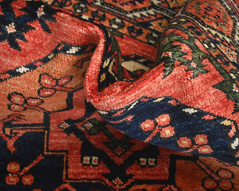 3x4 Rust Ersari Afghan Hand Knotted Veg Dye Wool Area Rug